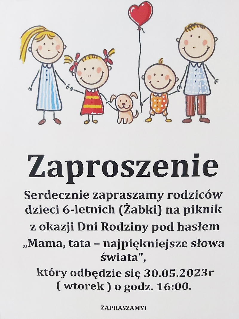 ZAPROSZENIE piknik dni rodziny full