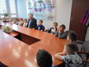 Przedszkolaki w Urzędzie Miasta