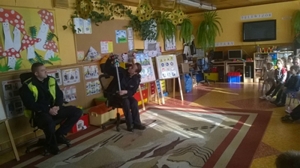 Odwiedziny Pani i Pana Policjanta w przedszkolu