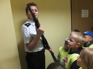 Wycieczka Do komendy Powiatowej Policji w Radomsku