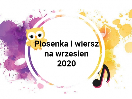 Wiersz i piosenka dla grupy 5-6 latków na miesiąc wrzesień