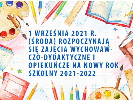 Nowy rok szkolny 2021/2022